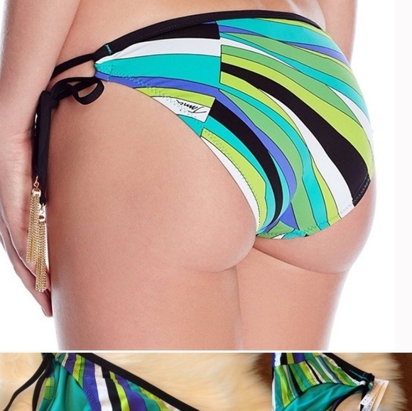 🆕️Gold tassel swim bikini bottoms Trina Turk - Picture 2 of 4
